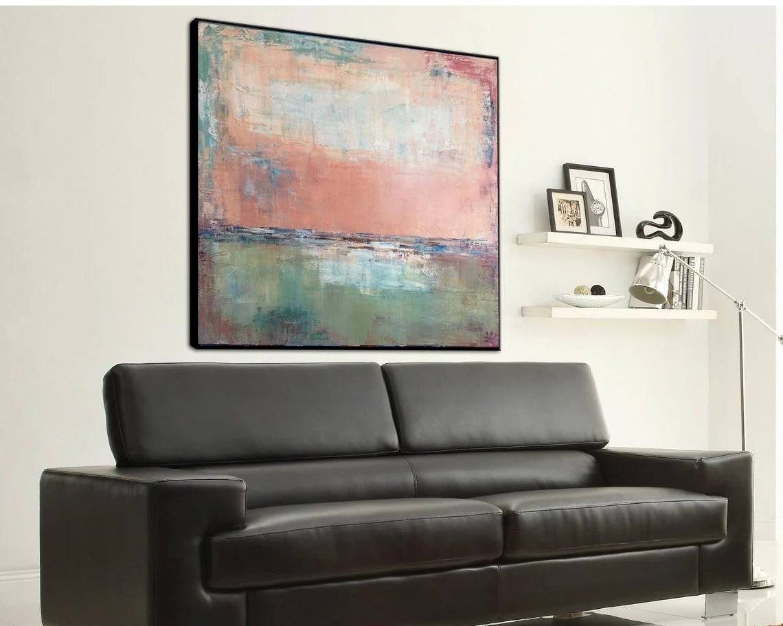 Room Hand-painted Office Hallway Living Abstract Canvas Artwork 3LXLK